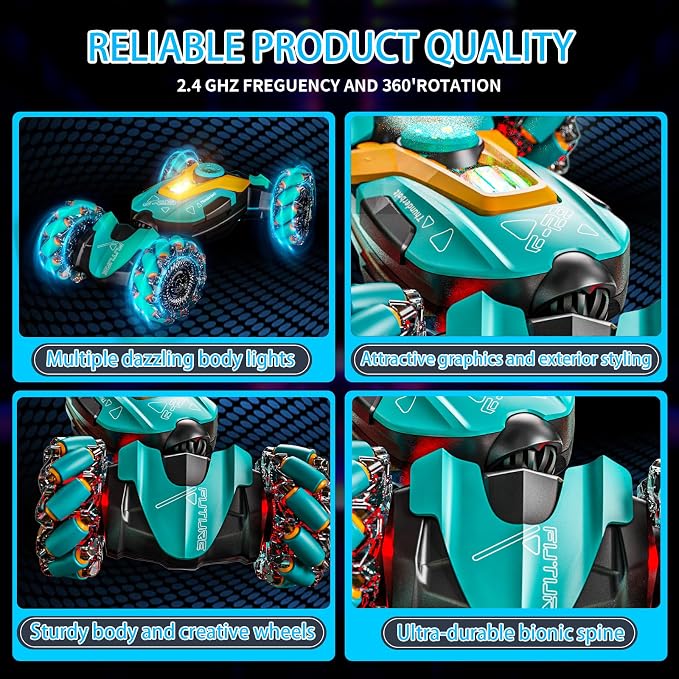 Gesture Sensing RC Stunt Car, Remote Control Car Toys - Image 3