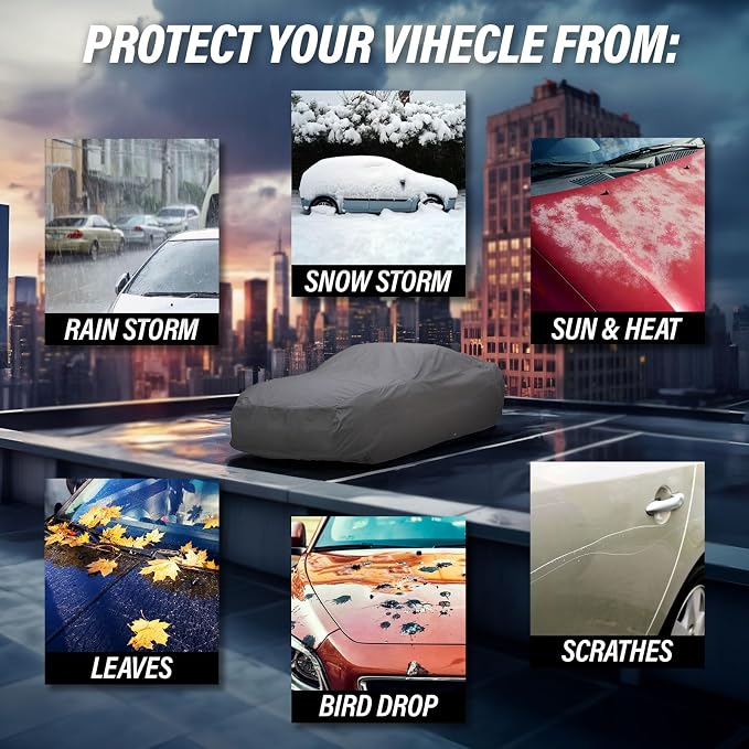 Supreme Full Car Cover – Semi Custom Fit Dustproof, UV Protection, Breathable & - Image 2