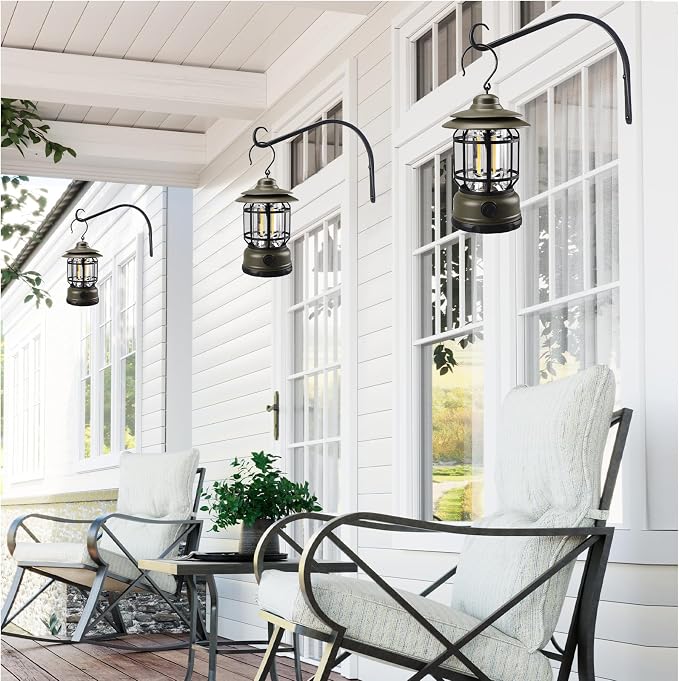 12 inch Plant Hanger, Sturdy Hanging Plant Bracket Outdoor, Hanging Plant Wall - Image 7