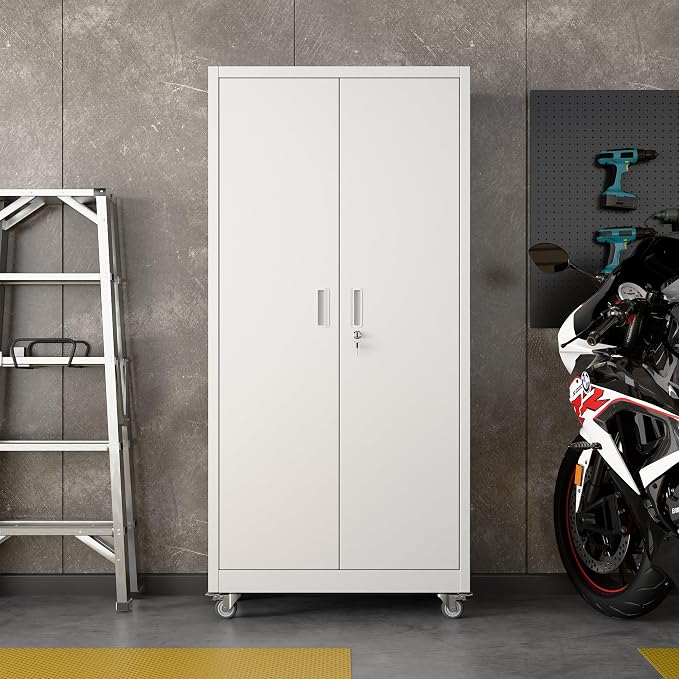 71" H×32" W×16" D Garage Storage Cabinet - Image 9