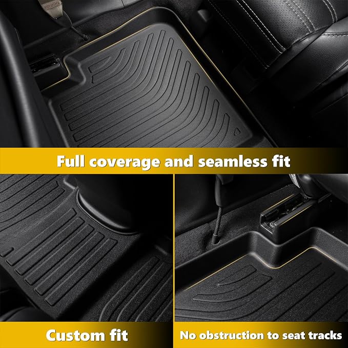 GINOWY-Floor Mats for Volkswagen VW Jetta 2012-2018 丨TPE All Weather Car Mat - Image 5