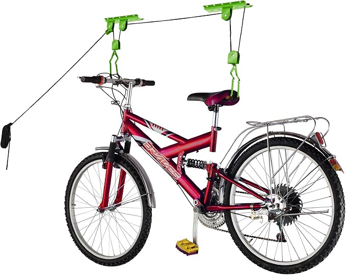 Bike Hanger - Overhead Pulley System - Secure Garage Ceiling Storage by Rad by RADSportz