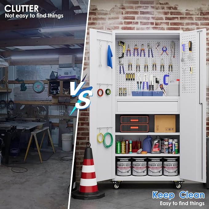 71" H Garage Storage Cabinet - Image 7