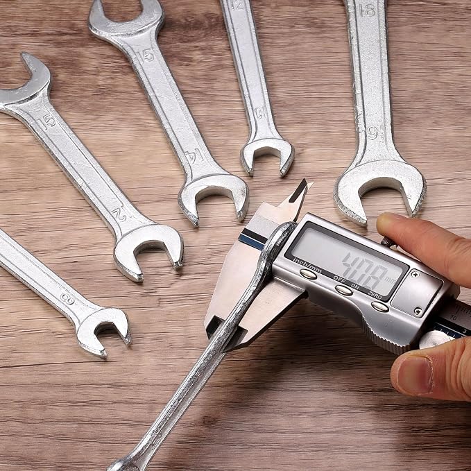 HARFINGTON 5pcs Double Open End Wrench 14mm x 15mm Metric 15 Degree Offset - Image 6