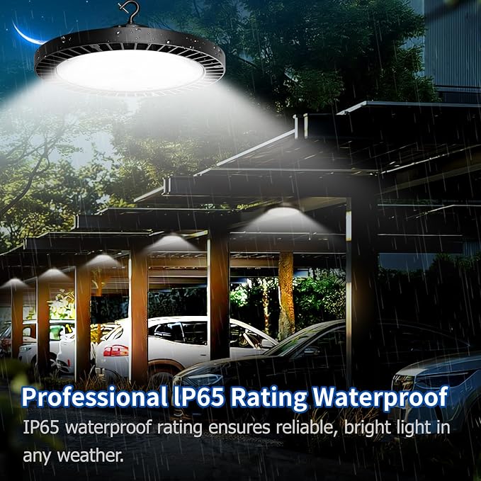 0-10V Dimmable UFO LED High Bay Light, 3 CCT Selectable LED Shop Lights - Image 8