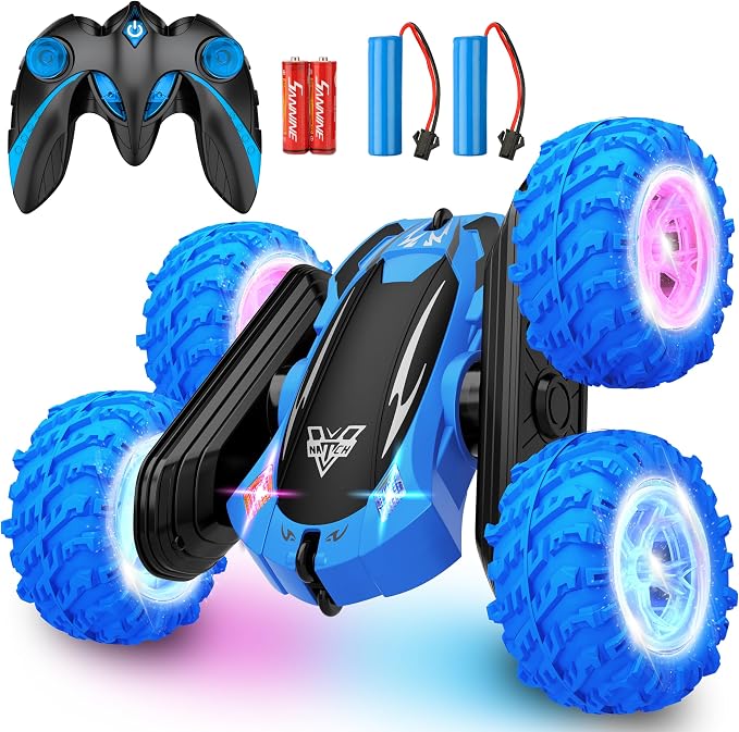KKONES Remote Control Car, 2.4GHz Double Sided 360° Flips Rotating Electric by KKONES