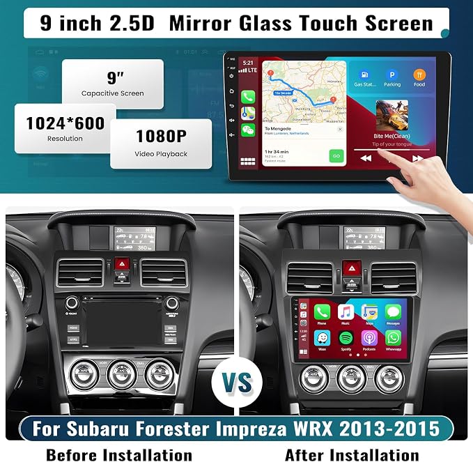 UNITOPSCI 2G+64G for Subaru Forester WRX Impreza 2013-2015 Radio Android 13 Car - Image 2