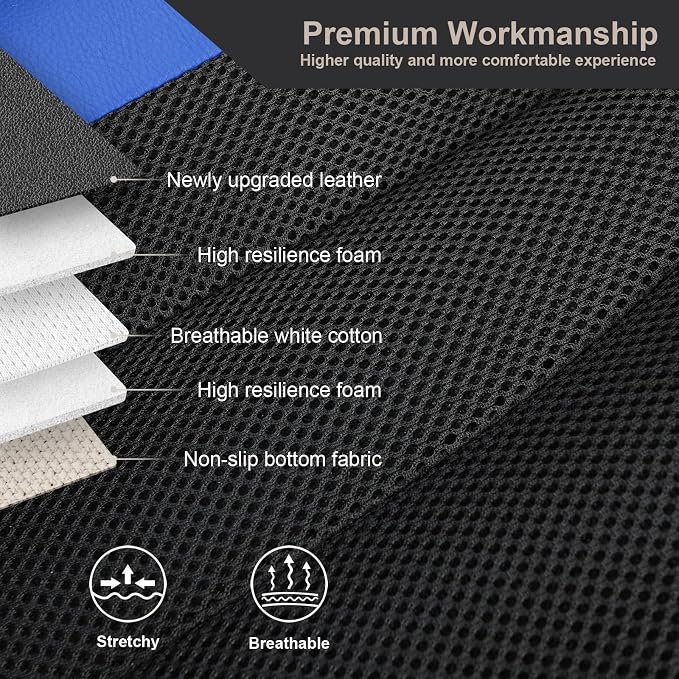 GIANT PANDA Front Car Seat Cover Custom Fit Toyota, 3D Air Mesh Car Seat Covers - Image 5