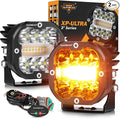 Auxbeam 3 Inch 96W Amber White LED Light Pods XP-Ultra Series 6 Modes Dual by Auxbeam