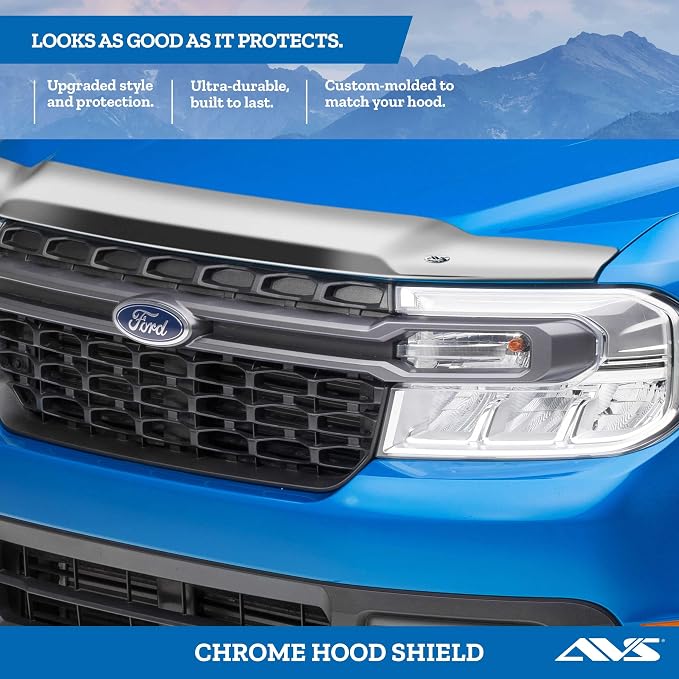 Auto Ventshade Chrome Hood Shield / Protector | Fits 2016 - Image 2