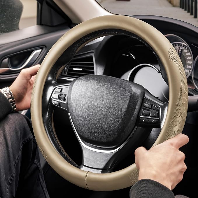 【2025 Model】 High-Grade Real Cowhide Steering Wheel Cover - Image 2