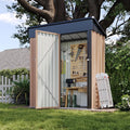 Aoxun 5x3 FT Shed Outdoor Waterproof Storage Shed Metal Garden Shed by Aoxun