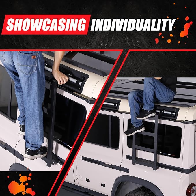 Car Roof Rack Ladder Side Access Ladder Compatible - Image 7