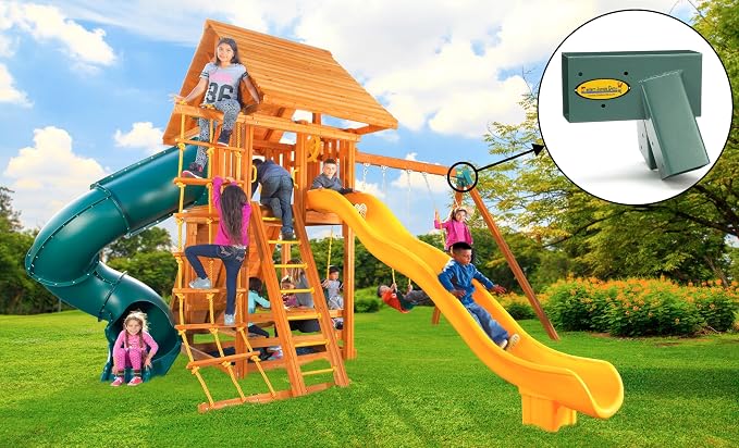Eastern Jungle Gym Easy 1-2-3 A-Frame Swing Set Brackets Pack of 4 Brackets - Image 5