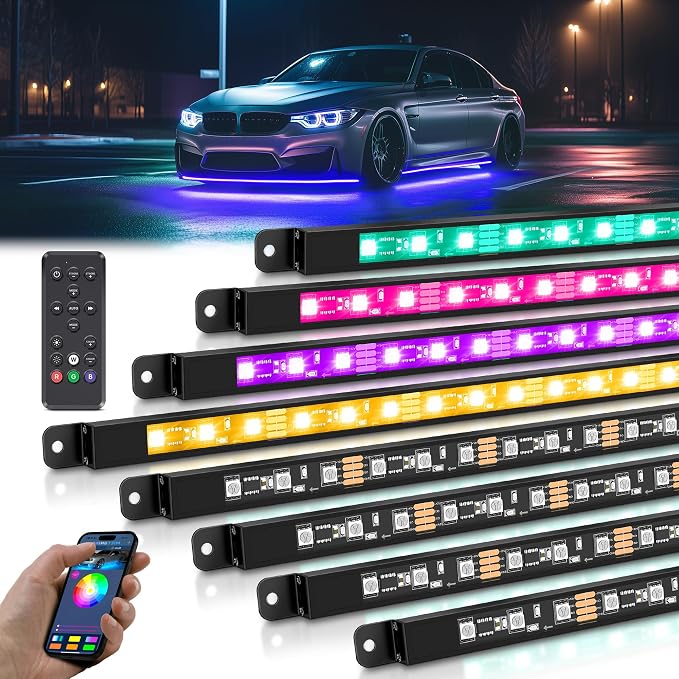 MICTUNING 8Pcs N8+ RGBW Underglow LED Lights by MICTUNINGINC