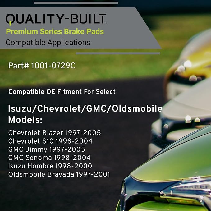 Premium Ceramic Rear Brake Pads Compatible - Image 3
