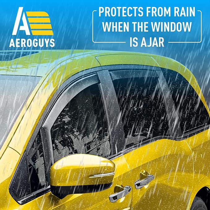 Extra Durable Window Deflectors in-Channel Window Visors Rain Guards Fit - Image 2