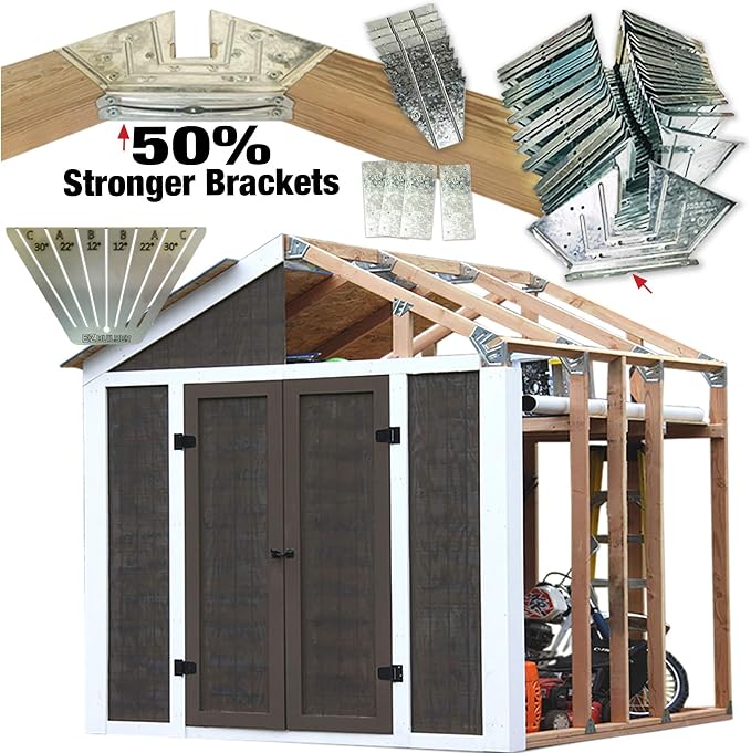 EZBUILDER 50 Structurally Stronger Truss Design Shed Builds 6in - 14in Widths - Image 2