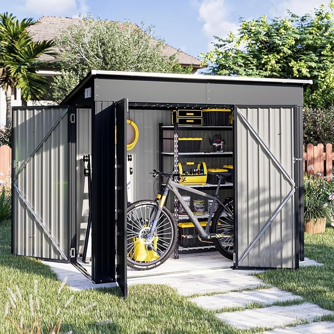 Aoxun 4' x 8' Shed Outdoor Storage Shed by Aoxun