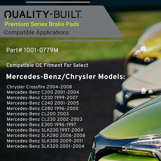 Premium Semi-Metallic Rear Brake Pads Compatible - Image 3