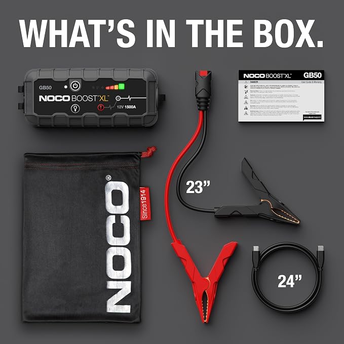 NOCO Boost GB50: 1500A UltraSafe Jump Starter – 12V Lithium Battery Booster Pack - Image 6