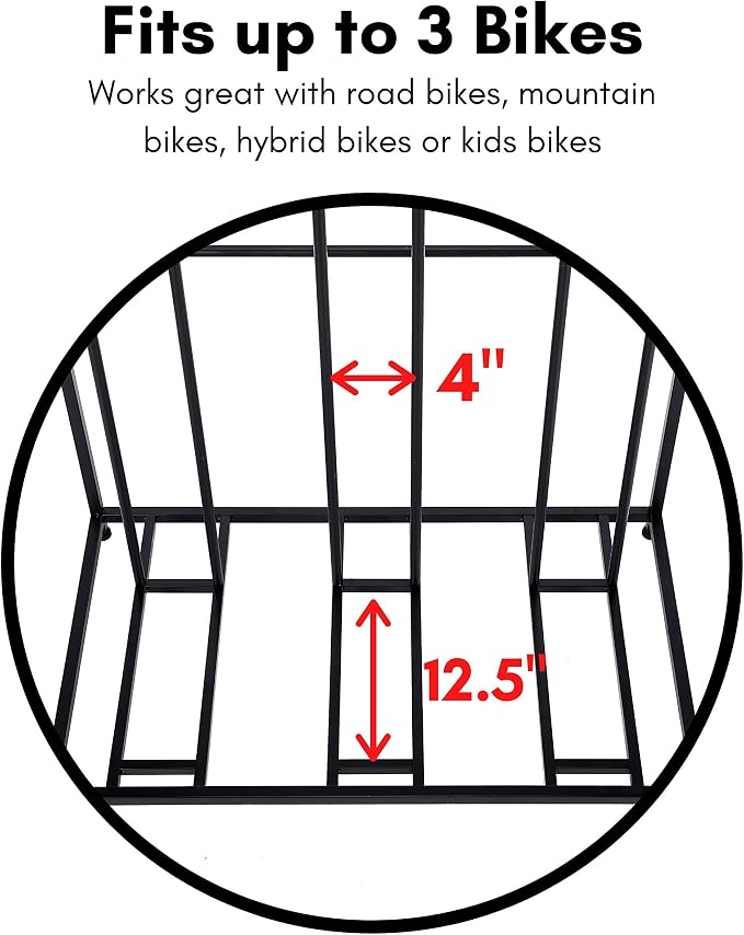BIRDROCK HOME Bike Rack Garage Storage Floor Stand - Image 8