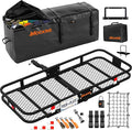 Mockins 60"x20"x6" Heavy Duty Trailer Hitch Cargo Carrier w/License Plate by Mockins