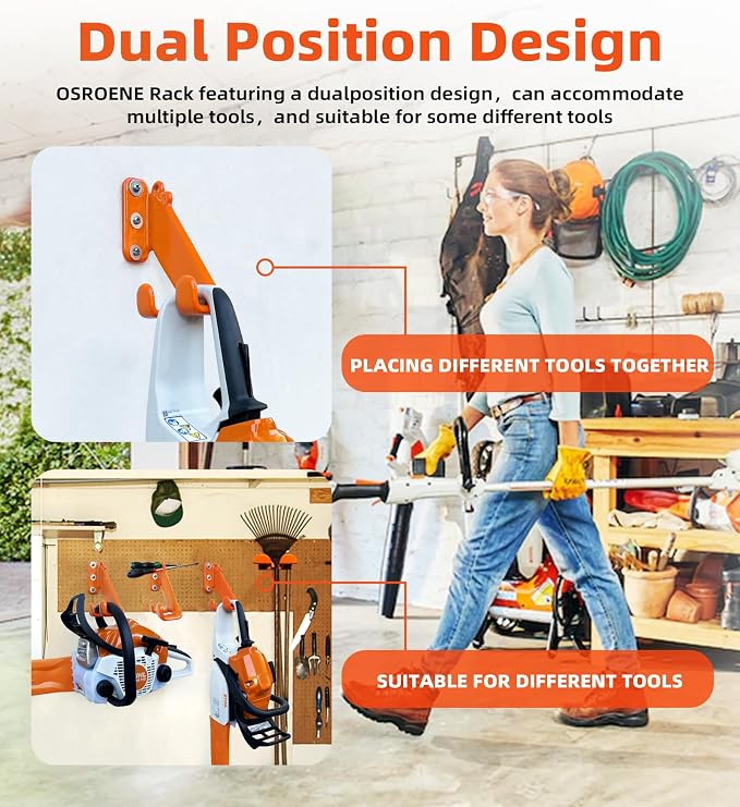 Chainsaw Hanger, 3 Pack Chainsaw Wall Mount, Heavy Duty Chainsaw Holder - Image 5