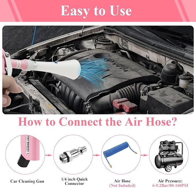 Tornado Dry Cleaning Gun Detailing Interior Dryer Air Blow Gun High Pressure - Image 5