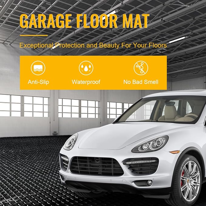 7.5x25 FT Garage Floor Mat, 2.8mm Thicked Flooring Roll 188 sqft Diamond Plate - Image 7