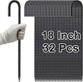 VVOKGO Rebar Stakes 18 Inch J Hook Heavy Duty Ground Anchors, 3/8" Diameter by VVOKGO