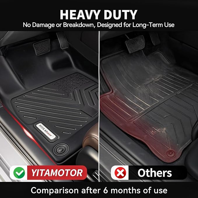 YITAMOTOR Floor Mats Fit for Mazda CX-50 2023-2025, All-Weather TPE 1st - Image 4