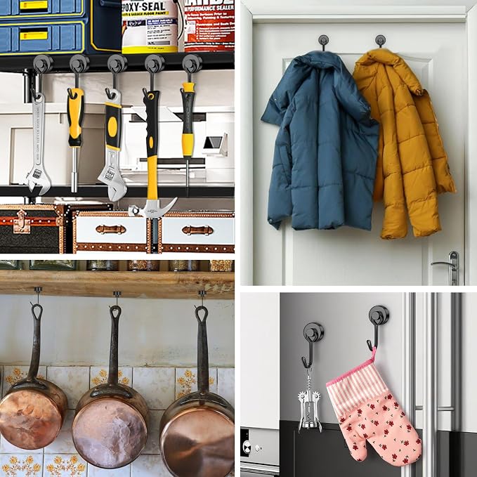 FINDMAG Magnetic Hooks, 40Lbs+ Strong Magnet Hooks - Image 6