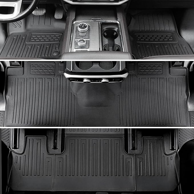 Floor Mats Set for 2018-2024 Ford Expedition/Lincoln Navigator 7 Seats - Image 4