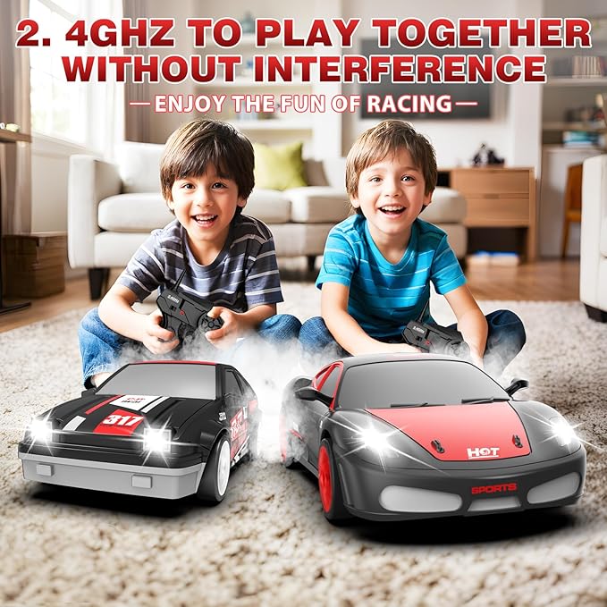 RC Drift Cars, 2.4Ghz 1:24 Remote Control Car 4WD High Speed Drifting RC Car - Image 6