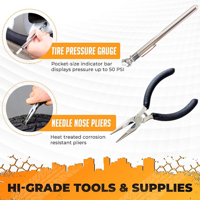 Vehiclex Tire Repair Kit for Plug and Patch - Image 3
