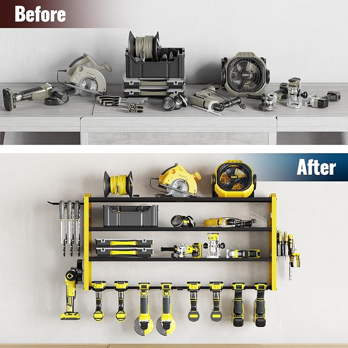 Tomorotec Wall-Mounted Power Tool Storage Rack - Image 6