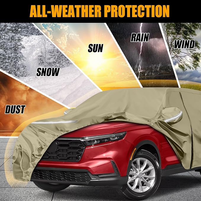 Waterproof Car Covers Replace for 2002-2025 Honda CRV, Windproof Bands for Snow - Image 6
