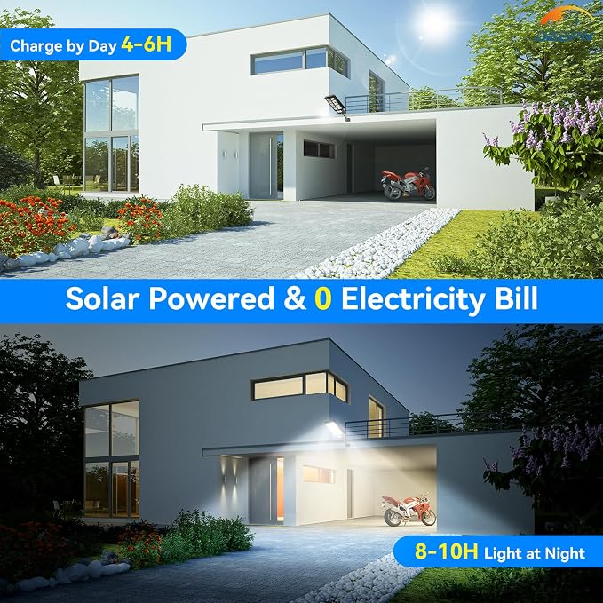 Solar Street Lights Outdoor for Outside, IP66 Waterproof Street Lights Outdoor - Image 4