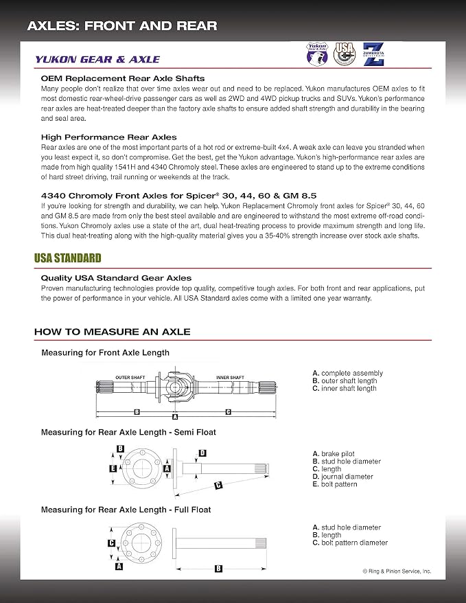 Yukon Rear Axle Bearing and Seal Kit - Image 5