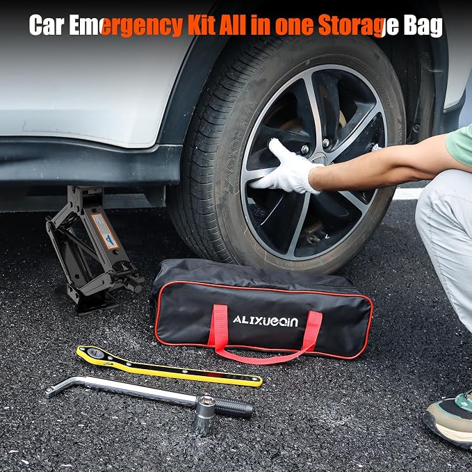 Scissor Jack for Car, 2 Ton Car Jack Kit for Sedan, Universal Tire Changing Kit - Image 5
