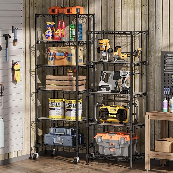 SINGAYE 5 Small Wire Shelves Kitchen Pantry Close Home Organizers and Storage - Image 2