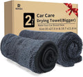 Microfiber Towels for Cars 2-Pack, 1300 GSM Ultra-Soft Microfiber, No Streaks by R+RUCKERCO