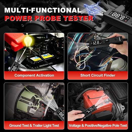 KINGBOLEN ECT200 Automotive Electrical Circuit Tester, 12V 24V Car Voltage Test - Image 3