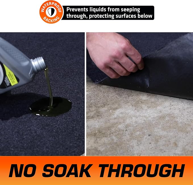 Armor All Premium Oil Spill Mat, Garage Floor Maintenance Mat, Absorbent Oil Pad - Image 3
