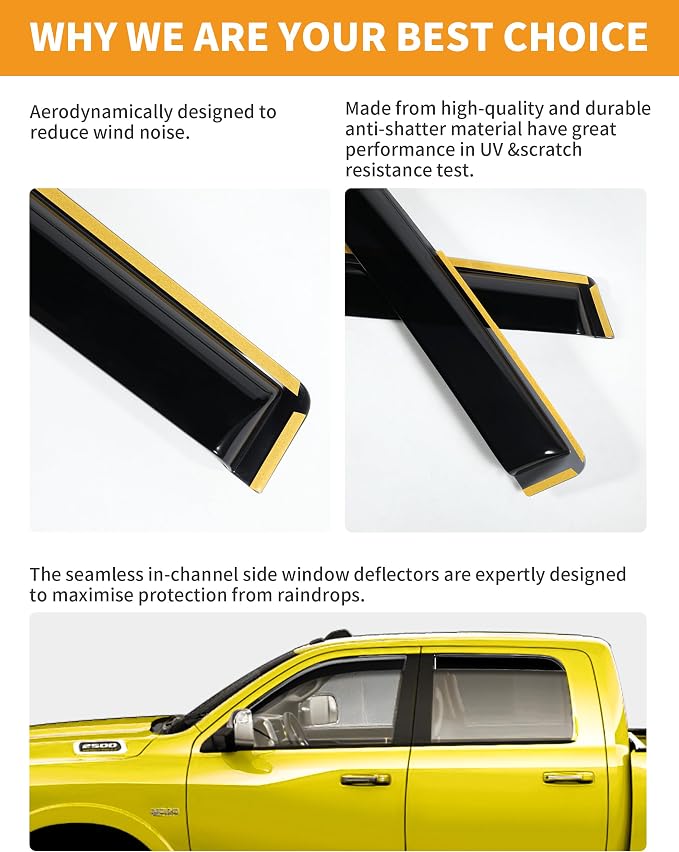 in-Channel Window Rain Guards Fit - Image 6