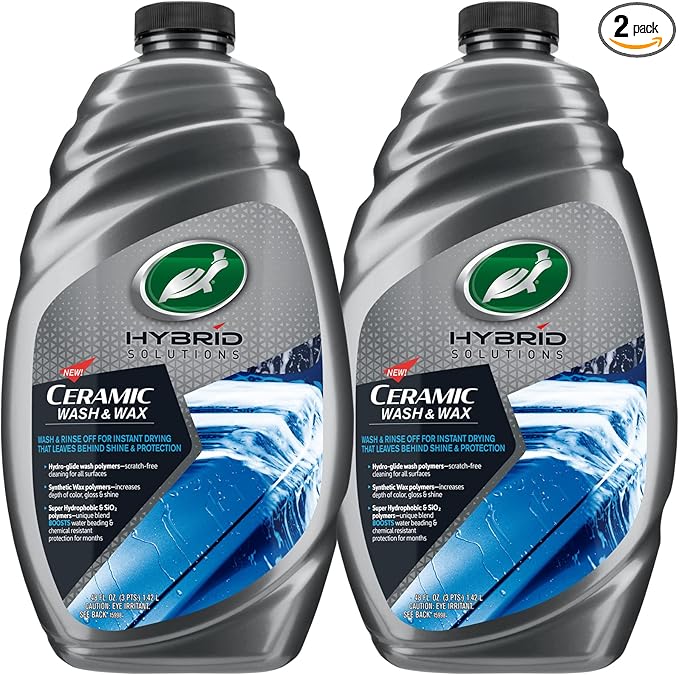 Turtle Wax 53888 Hybrid Solutions Ceramic Wash and Wax, Easy Clean Ceramic by TurtleWax