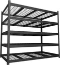 MUPATER 59.84”W × 24.02”D × 71.65”H Heavy Duty Metal Storage Shelves, 3000 LBS by MUPATERHome