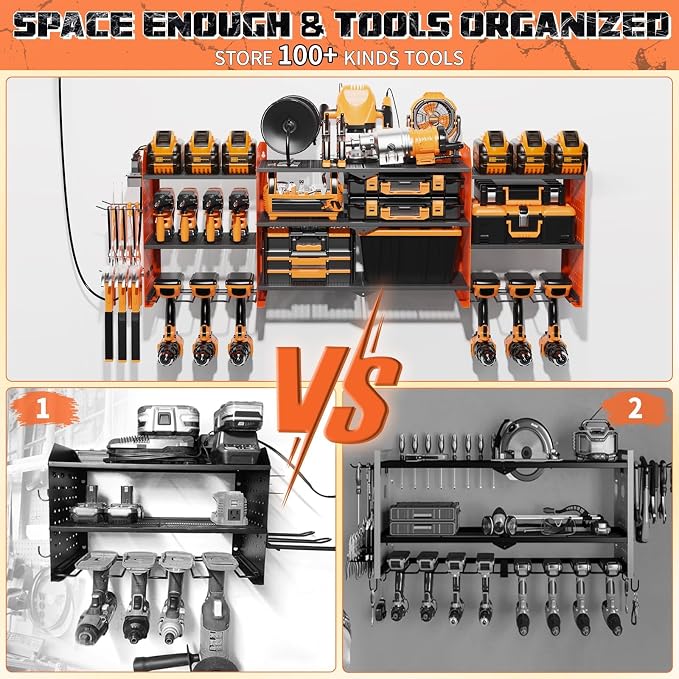 45" Large Power Tool Organizer Wall Mount - Image 2