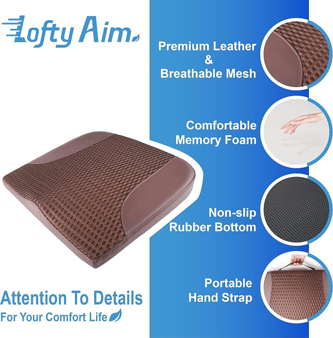 Car Seat Cushion, Comfortable Memory Foam Seat Pillow - Image 6